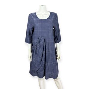 Tulip Blue Cotton Boho Dress